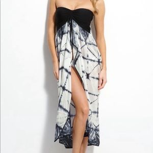 Robin piccone blue tie dye swim coverup